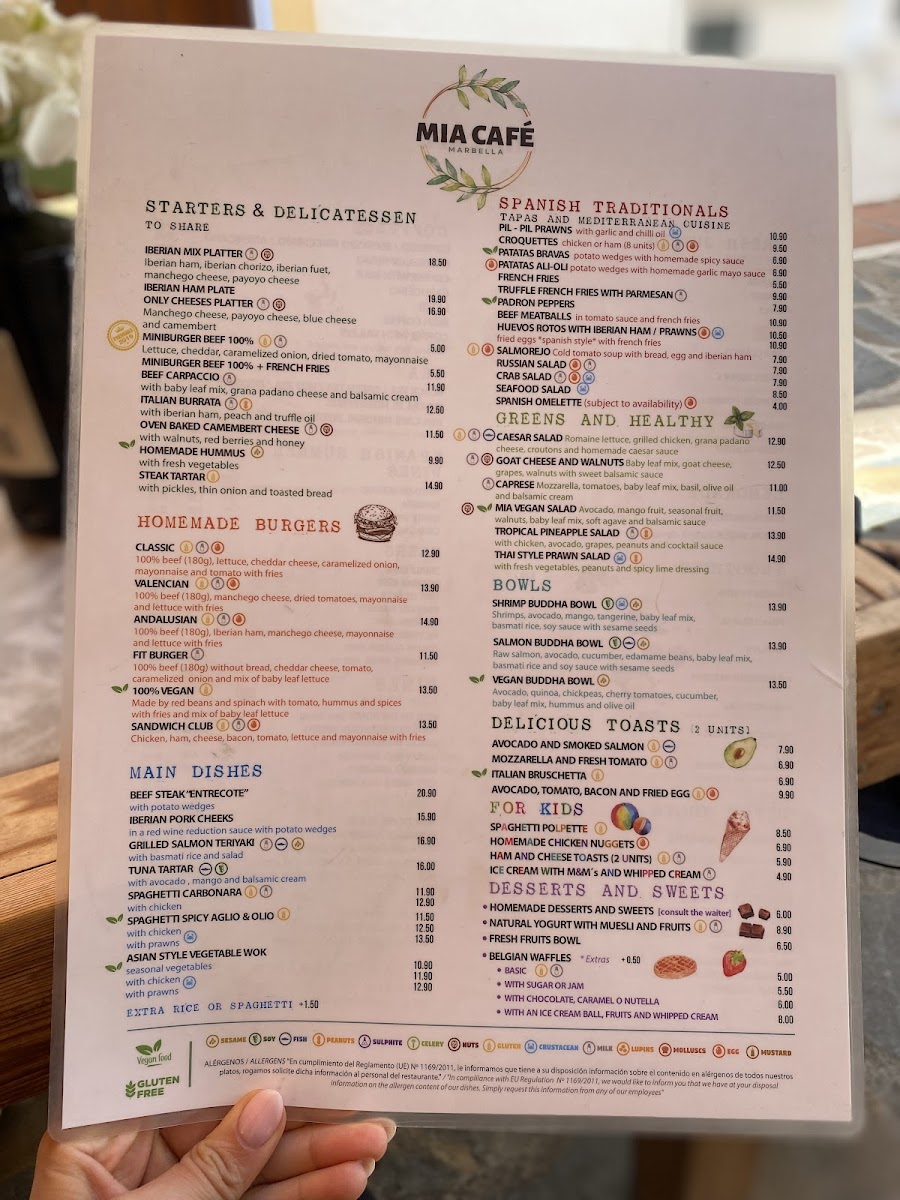 MIA CAFE - Tapas & Bar Photo Menu 1