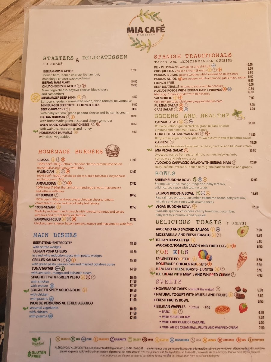 MIA CAFE - Tapas & Bar Photo Menu 2