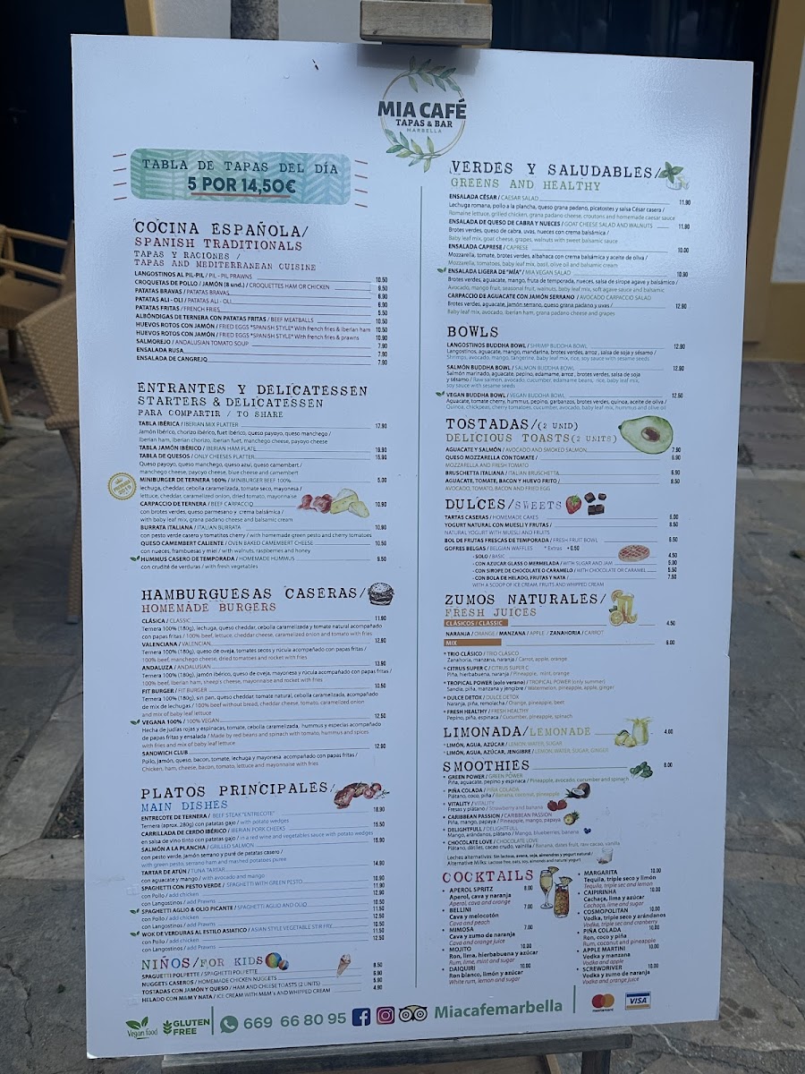 MIA CAFE - Tapas & Bar Photo Menu 3