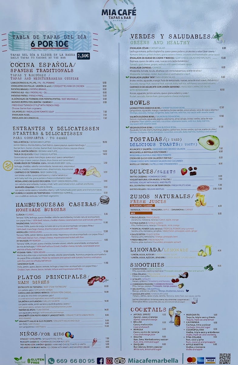 MIA CAFE - Tapas & Bar Photo Menu 5