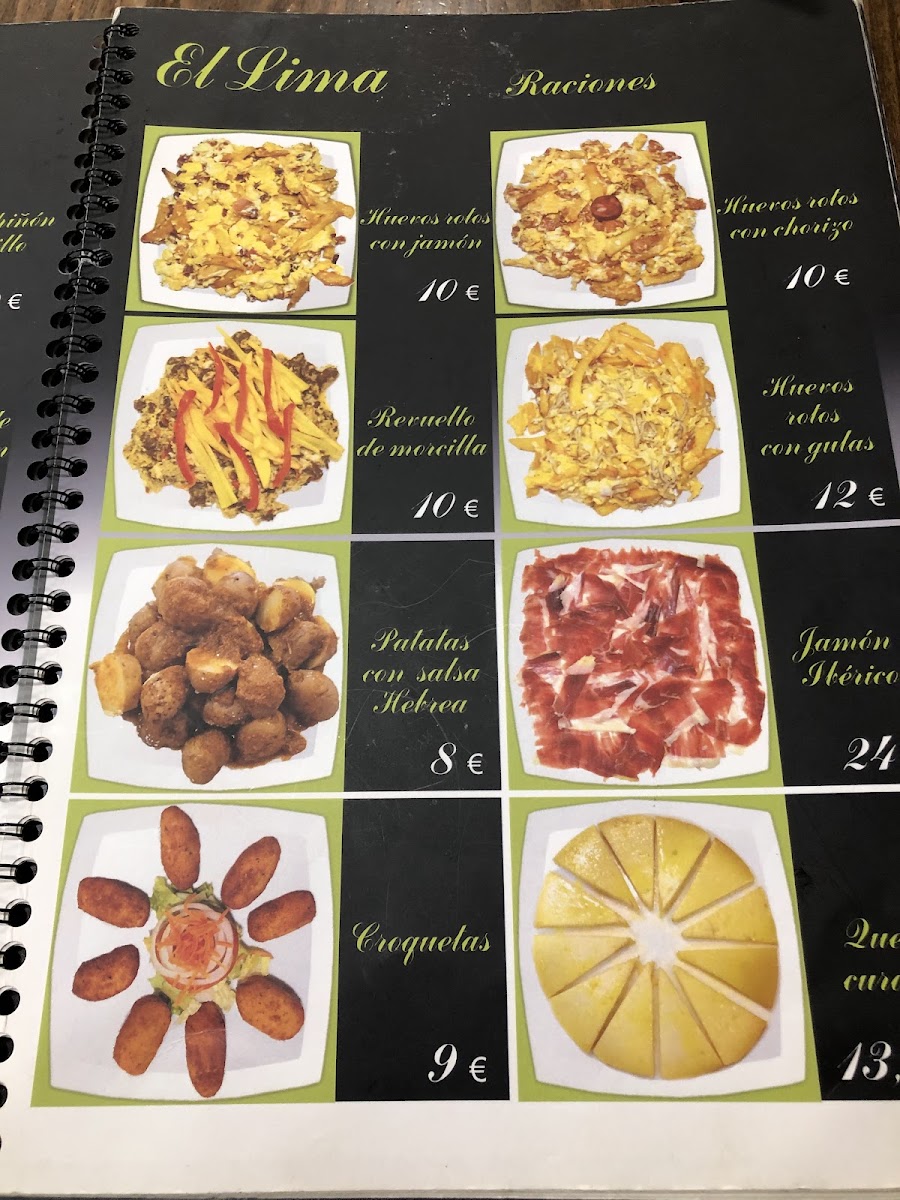 Bar Lima Photo Menu 3