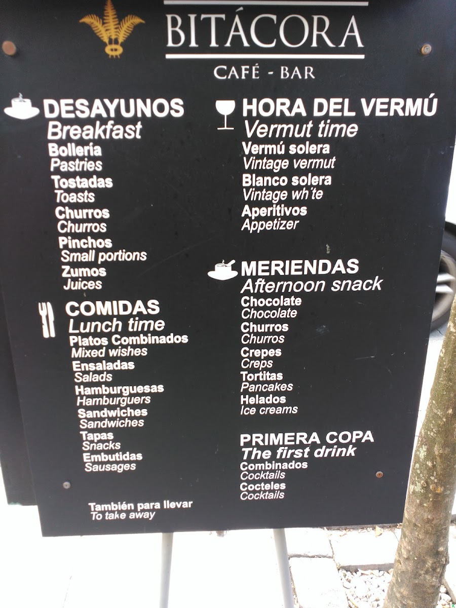 Cafetería Bitácora Photo Menu 4