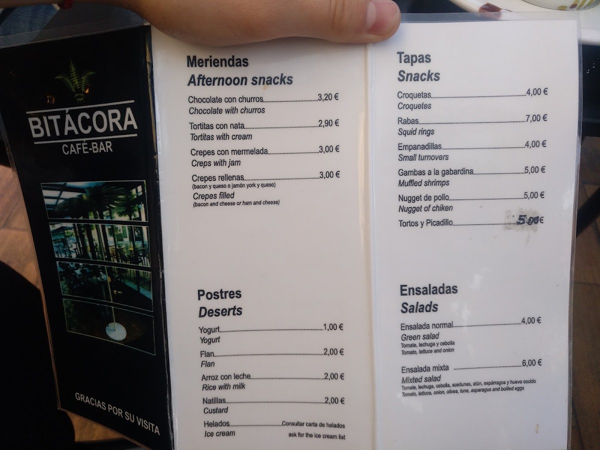 Cafetería Bitácora Photo Menu 5