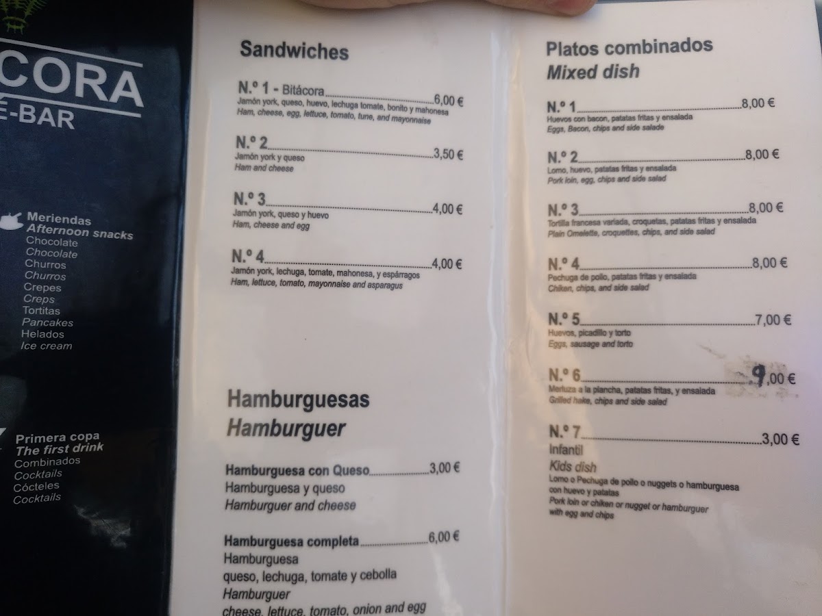 Cafetería Bitácora Photo Menu 6