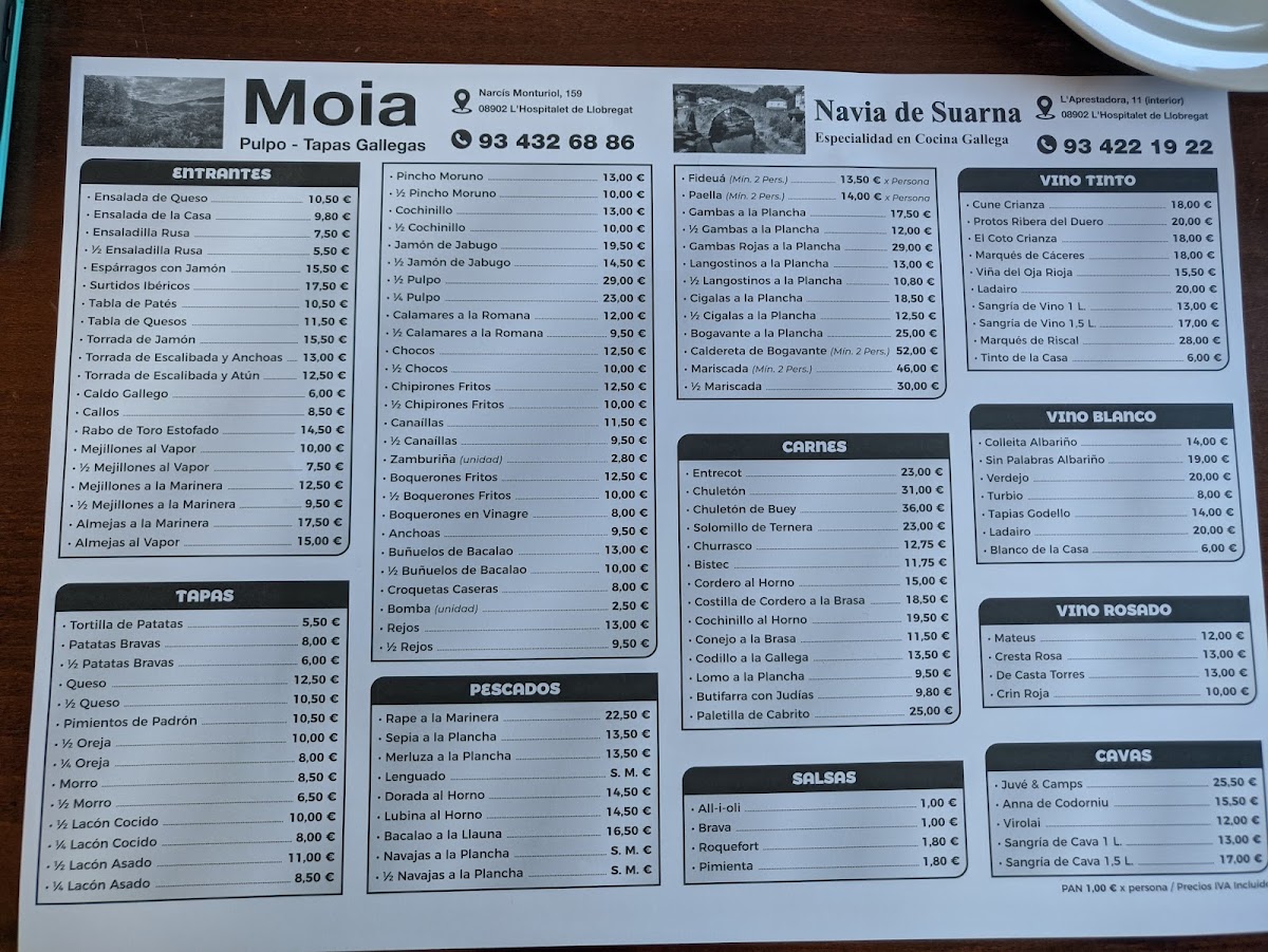 Bar restaurant Moià Photo Menu 6