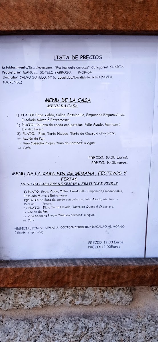 Restaurante Caracas Photo Menu 10