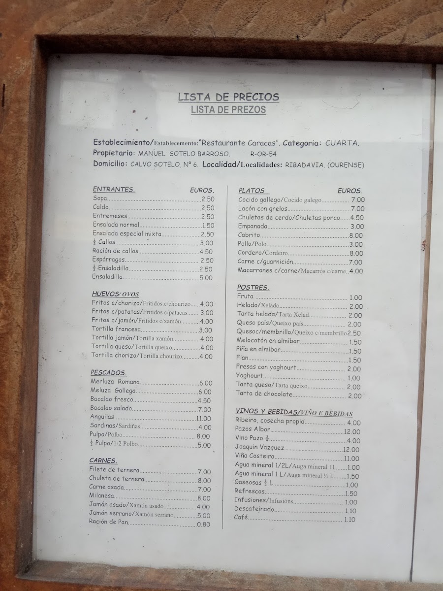 Restaurante Caracas Photo Menu 8