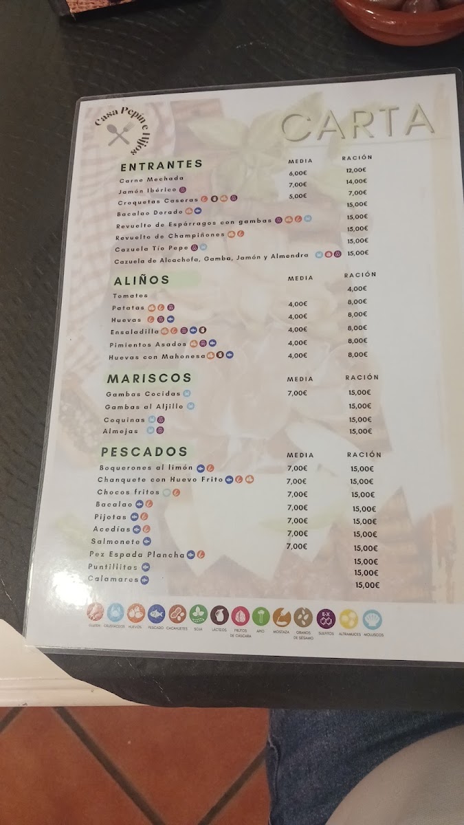 Restaurante Casa Pepín e Hijos Photo Menu 5