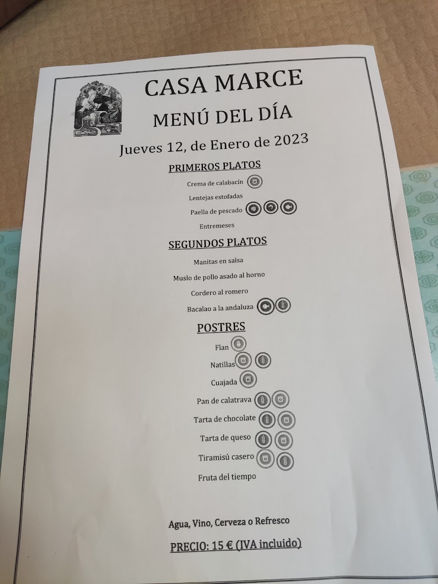 Restaurante Casa Marce Photo Menu 3