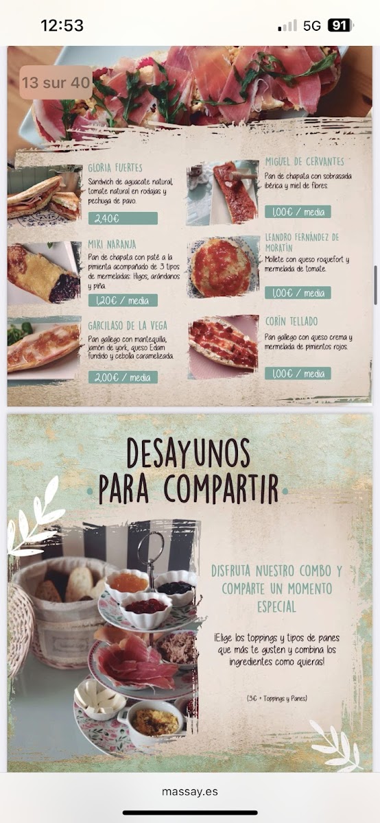 Cafetería Massay Photo Menu 2