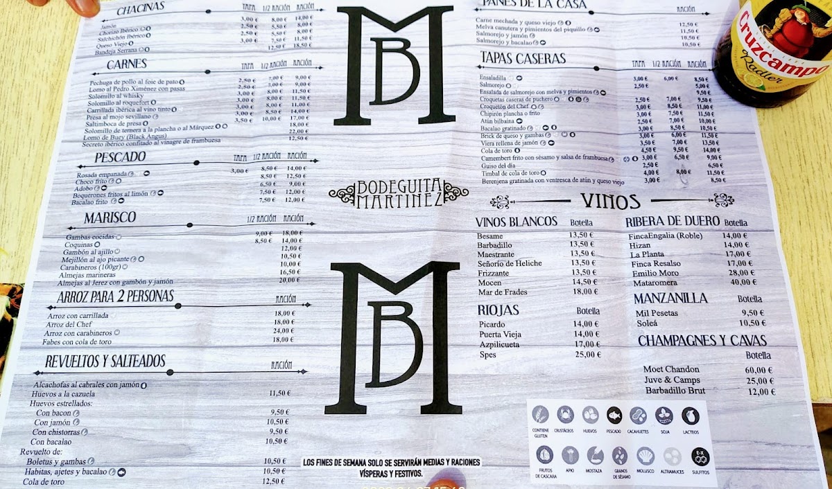 Bodeguita Martinez Photo Menu 2