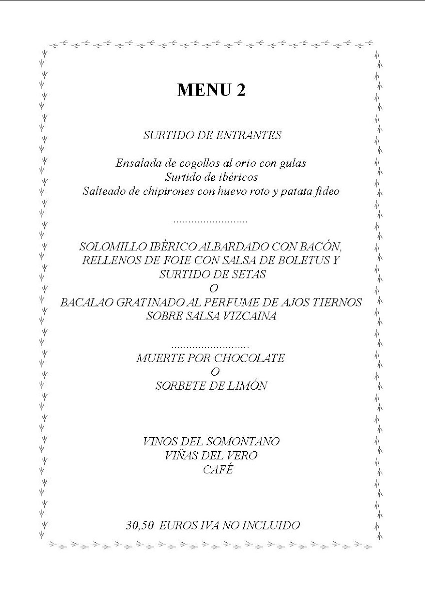 Restaurante El Allar Photo Menu 10