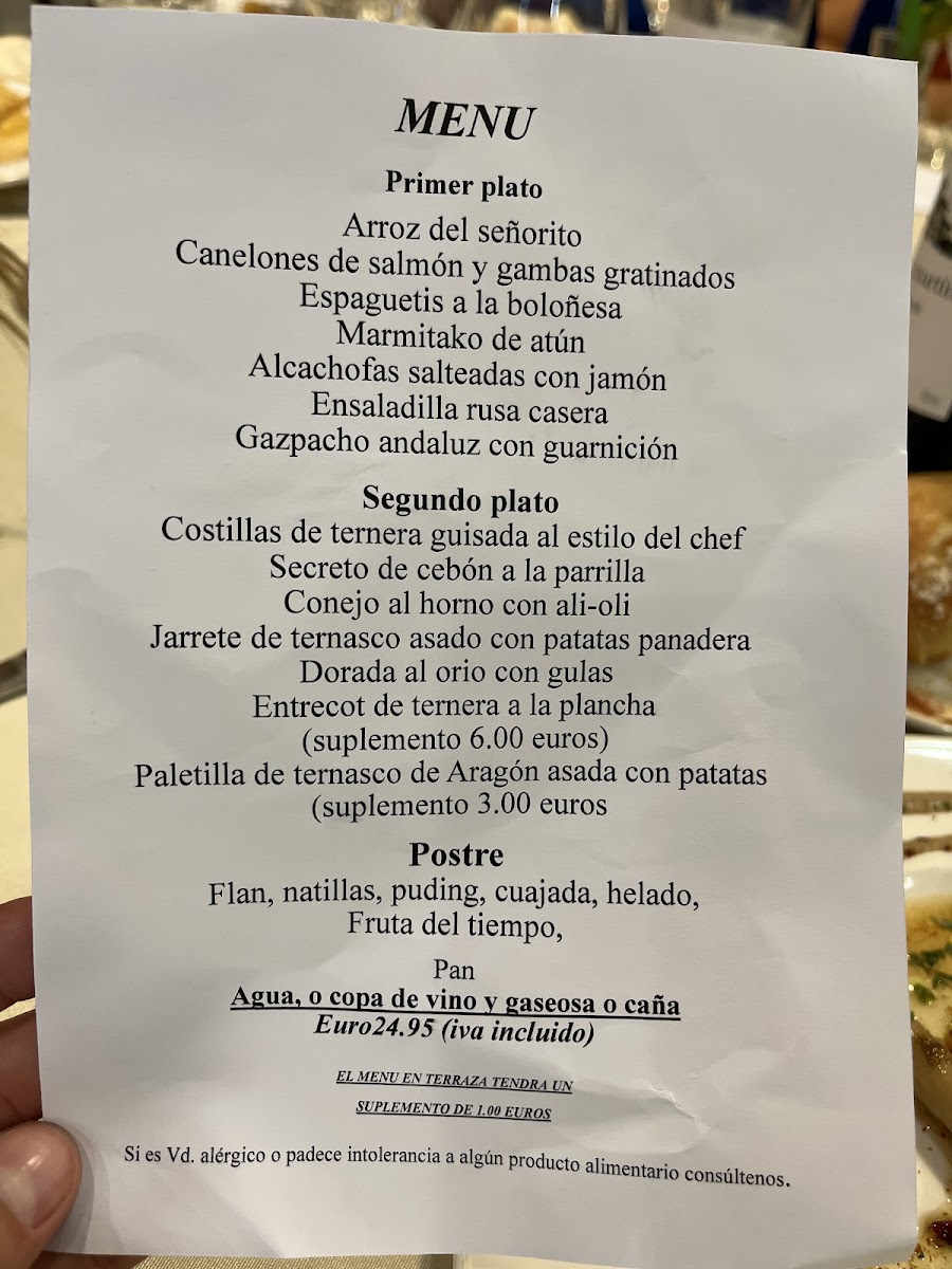 Restaurante El Allar Photo Menu 2