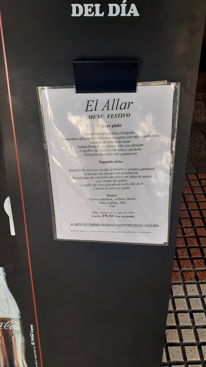 Restaurante El Allar Photo Menu 7