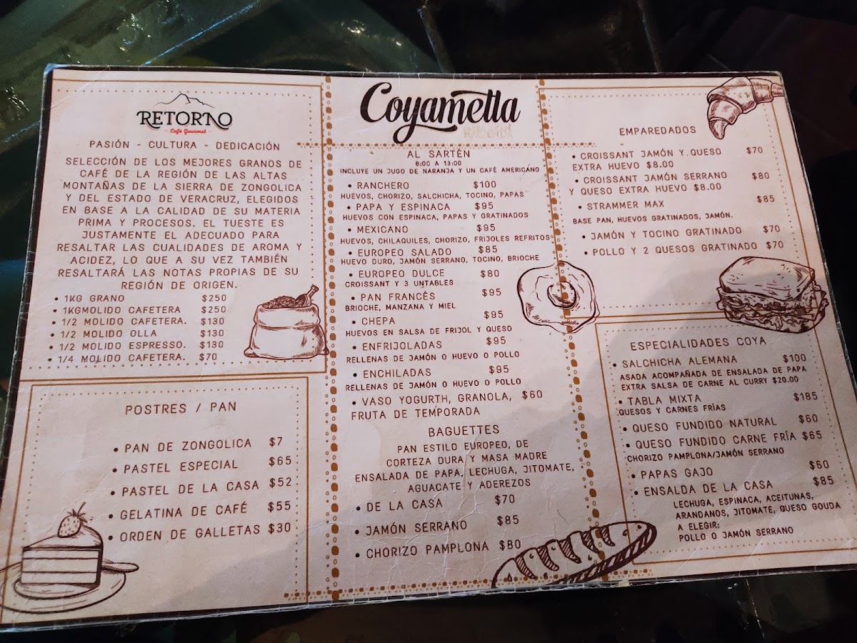 Coyametla Photo Menu 2