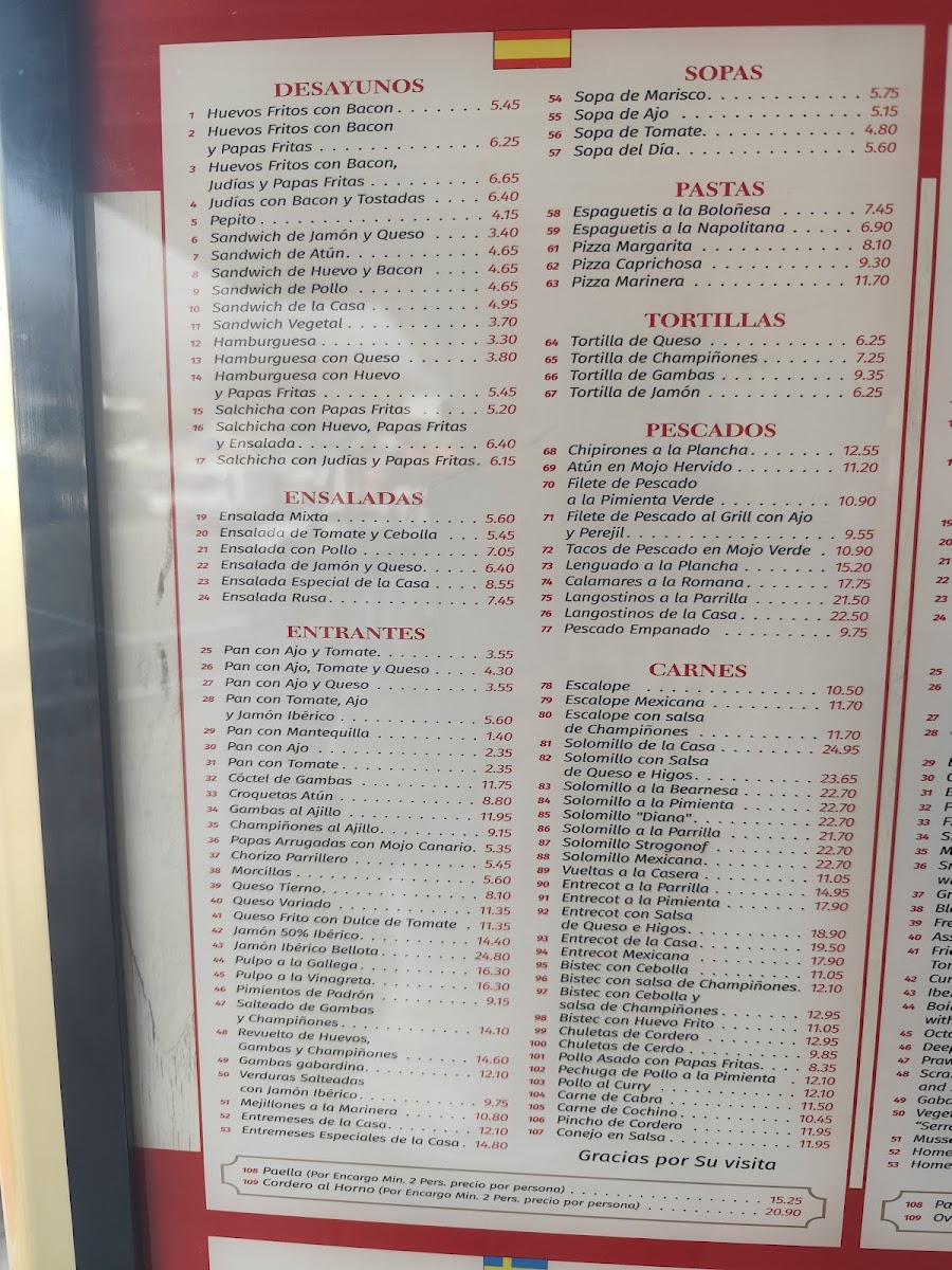 Restaurante Balcon Canario Photo Menu 2