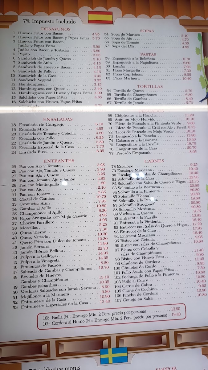 Restaurante Balcon Canario Photo Menu 4