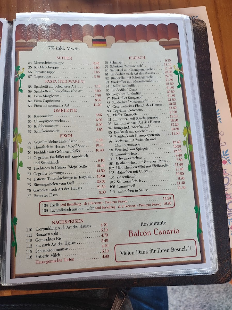 Restaurante Balcon Canario Photo Menu 9
