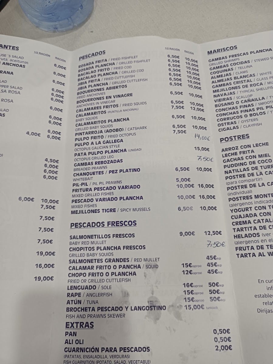 Restaurante Bar El Rubio Photo Menu 10
