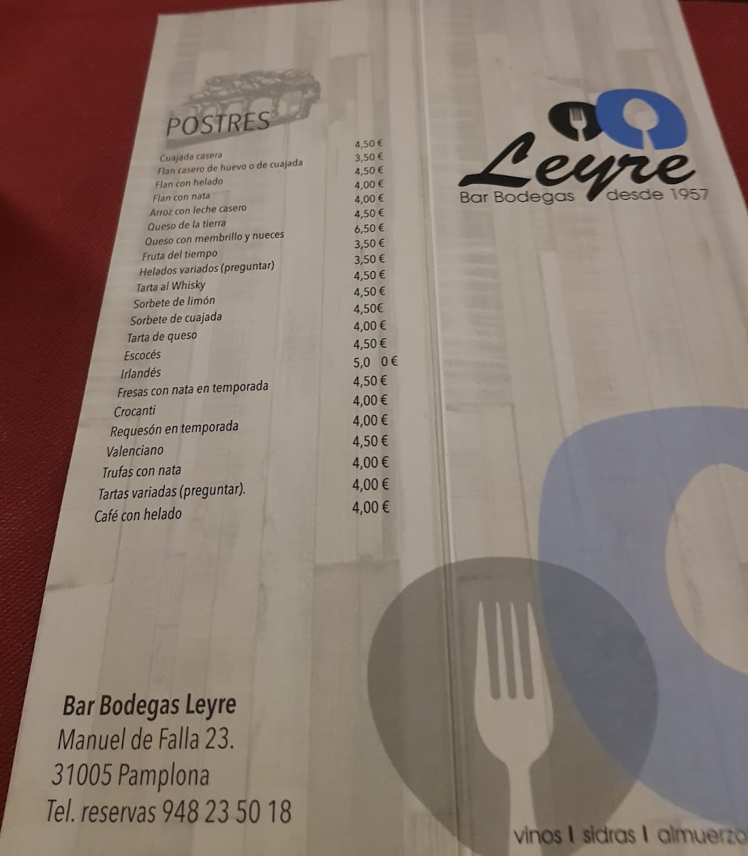 Leyre Pub Restaurant Photo Menu 10