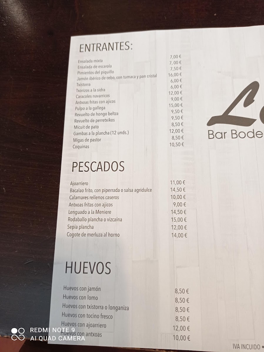Leyre Pub Restaurant Photo Menu 8