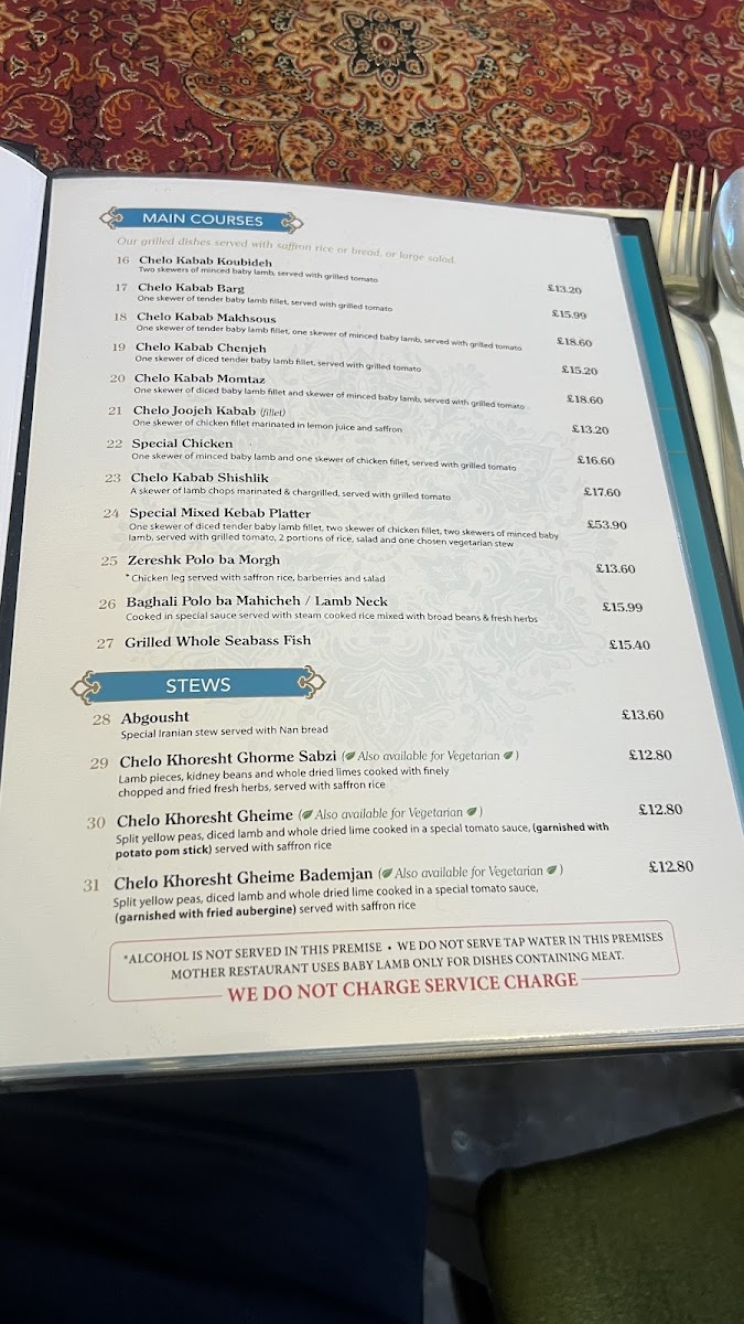 Mother Restaurant Photo Menu 2
