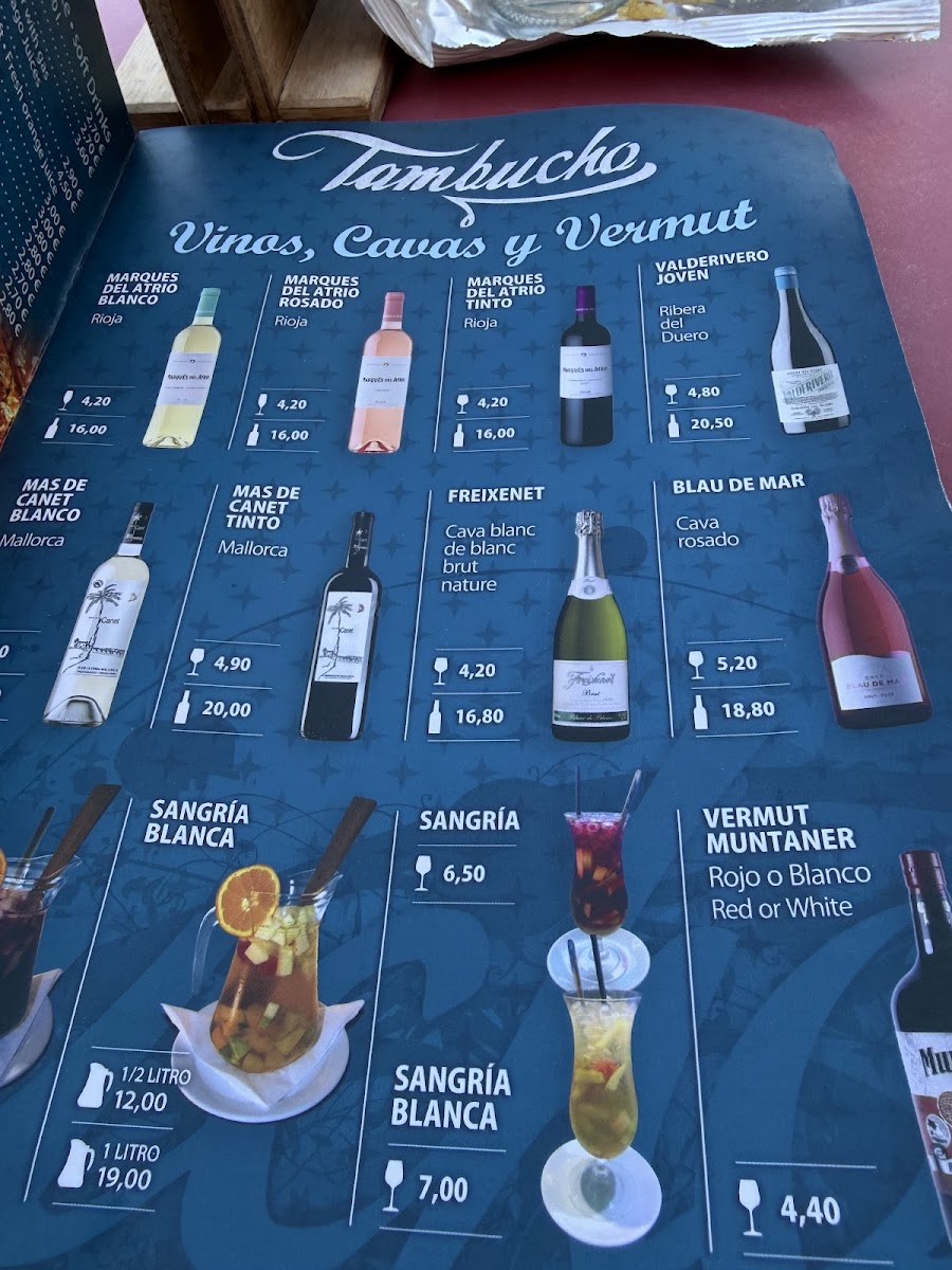 Tambucho Bar Photo Menu 1