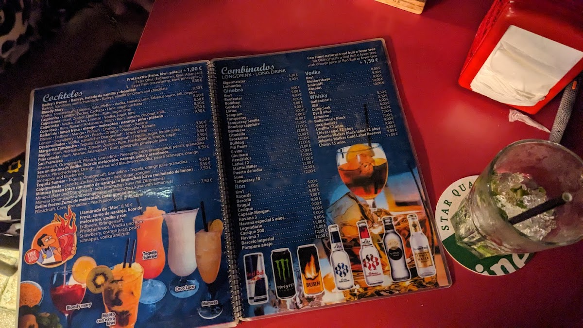 Tambucho Bar Photo Menu 3