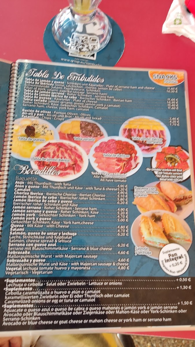 Tambucho Bar Photo Menu 5