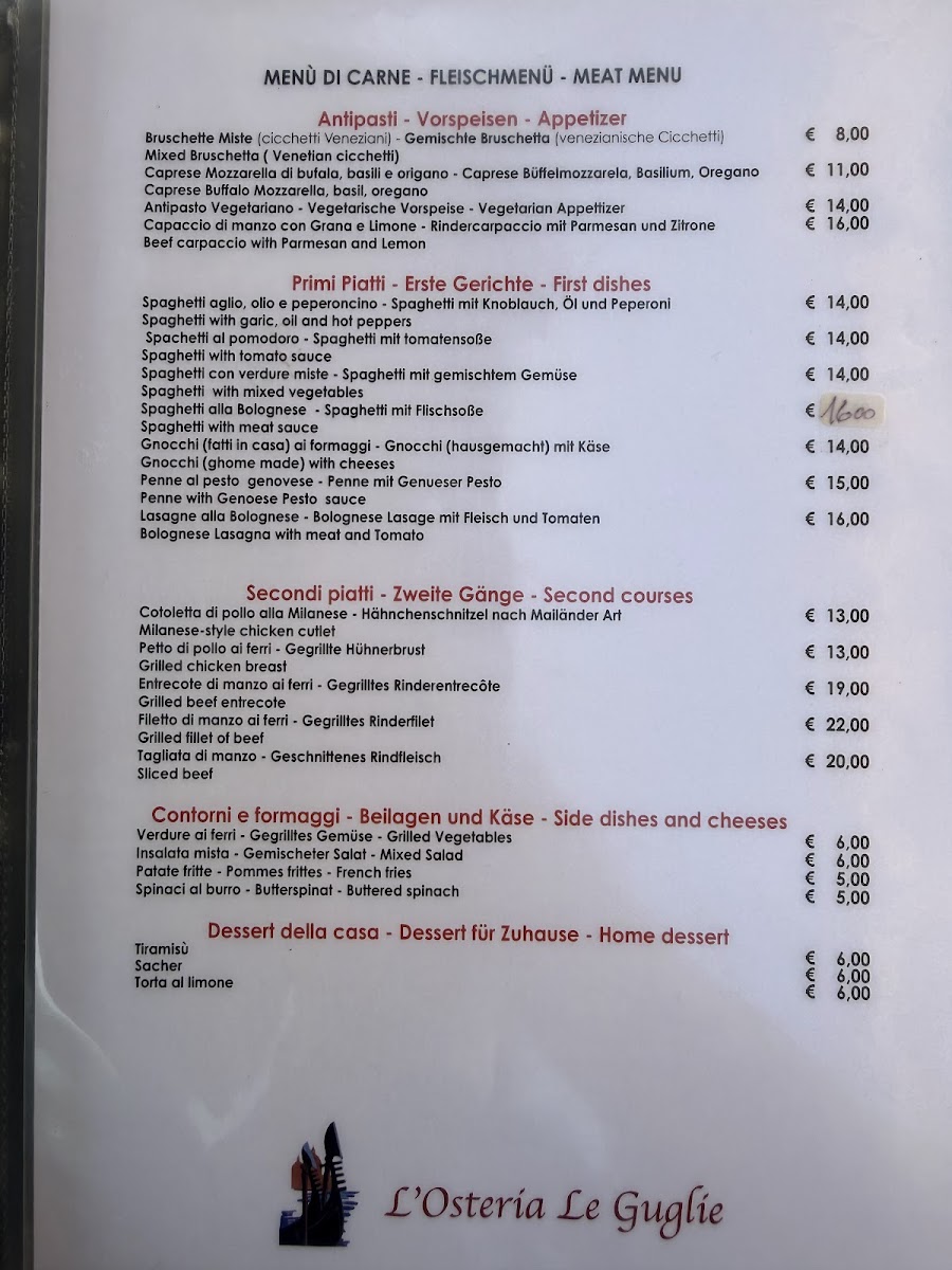 L'Osteria Le Guglie Photo Menu 2