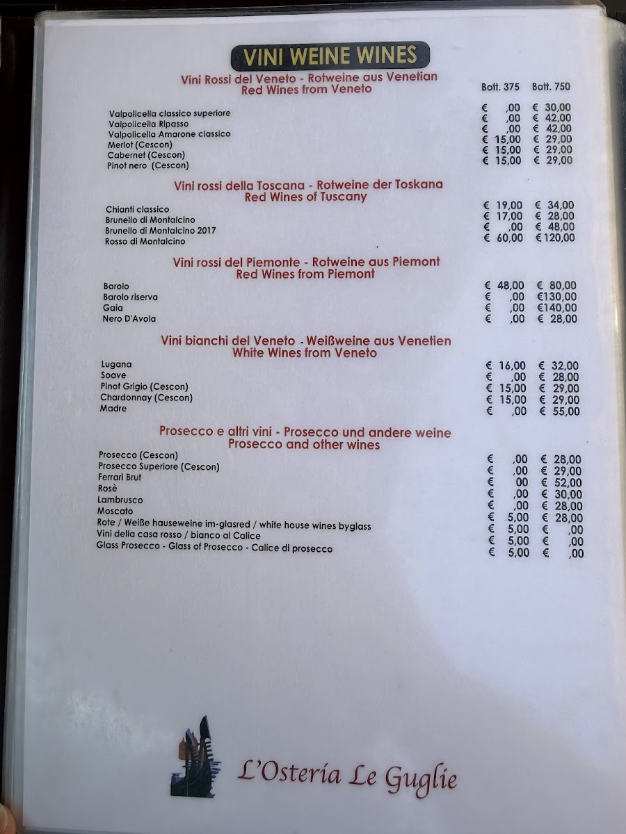L'Osteria Le Guglie Photo Menu 3