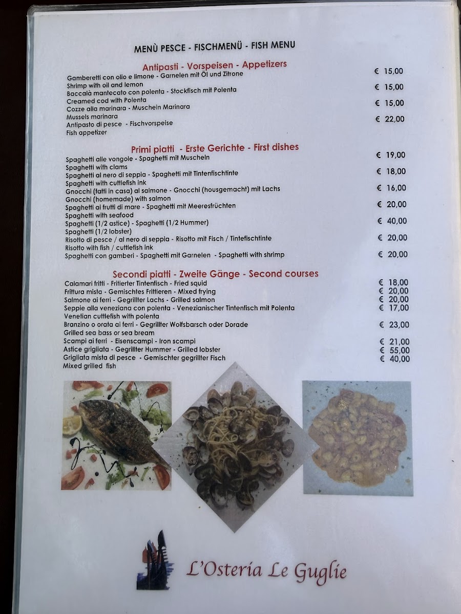 L'Osteria Le Guglie Photo Menu 5