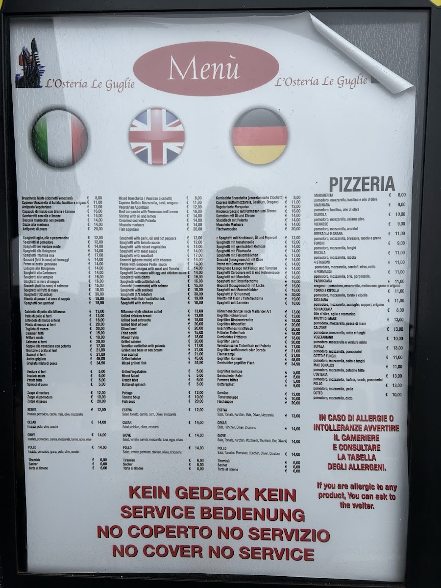 L'Osteria Le Guglie Photo Menu 6
