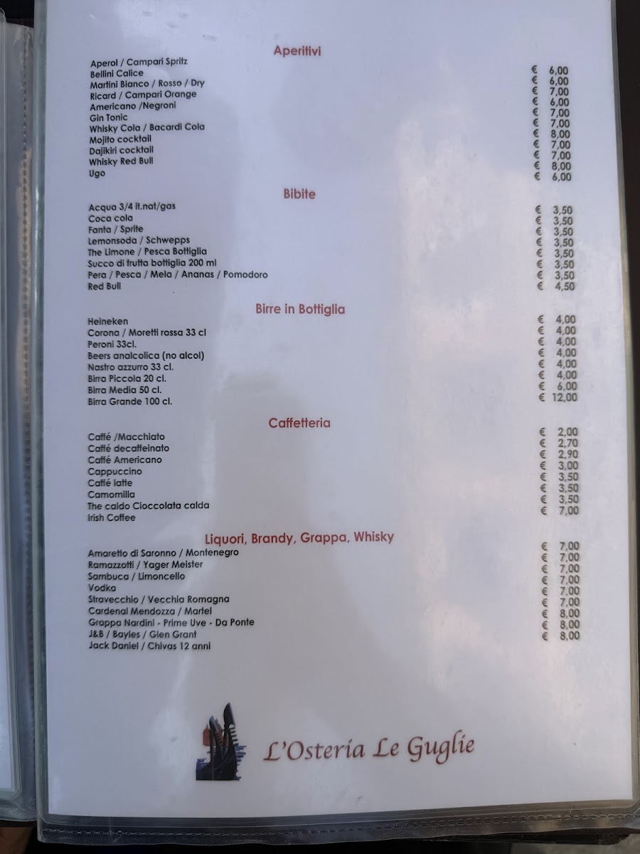 L'Osteria Le Guglie Photo Menu 9