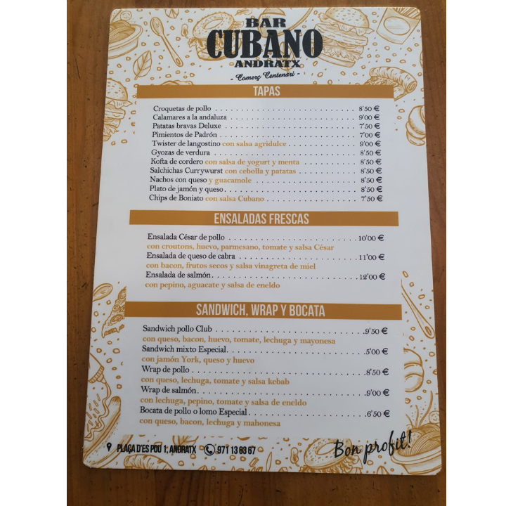 Bar Cubano Photo Menu 5