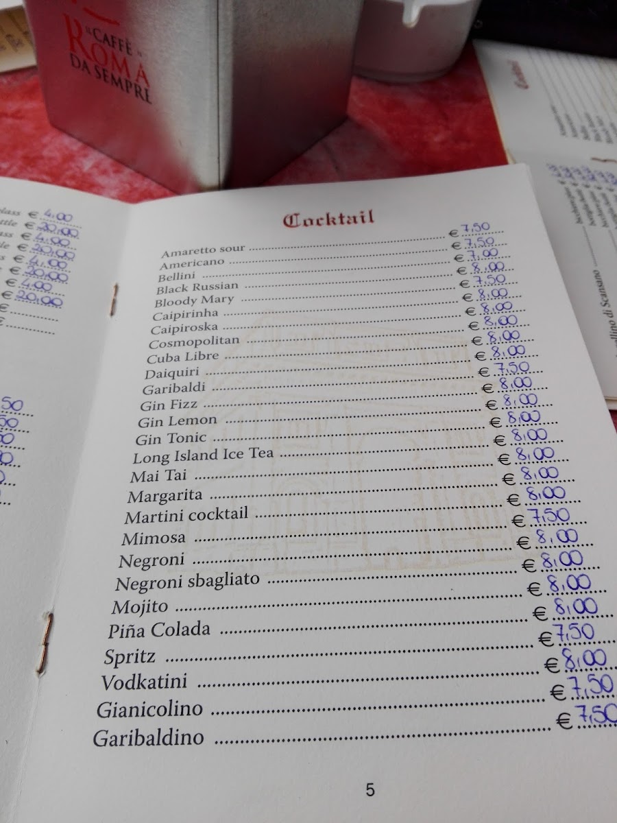 Bar Gianicolo Photo Menu 8