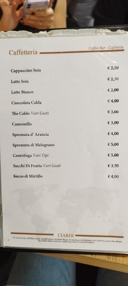 Ciardi Bar Ristorante Photo Menu 3