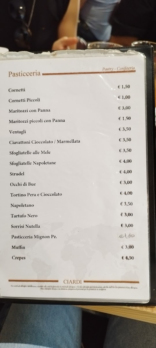 Ciardi Bar Ristorante Photo Menu 4