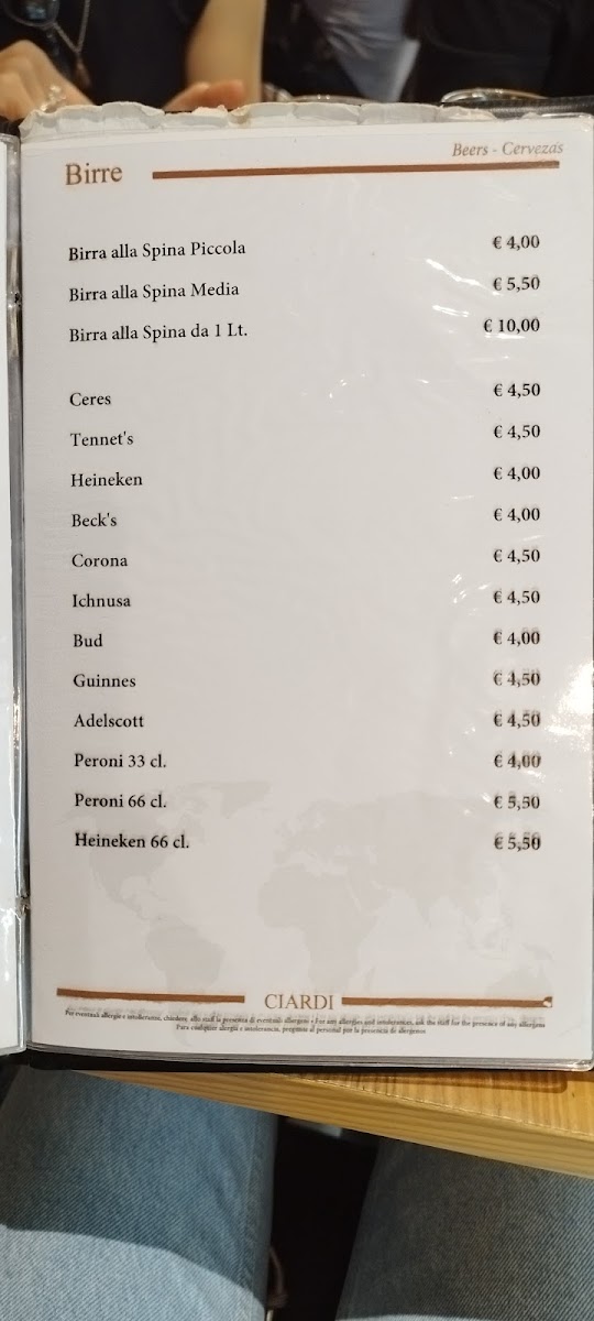 Ciardi Bar Ristorante Photo Menu 8