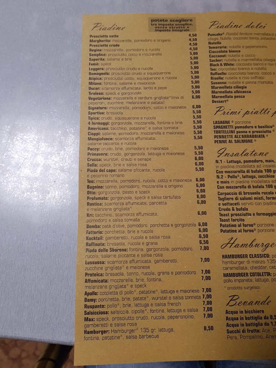 Piada Café di Pallanza Photo Menu 4