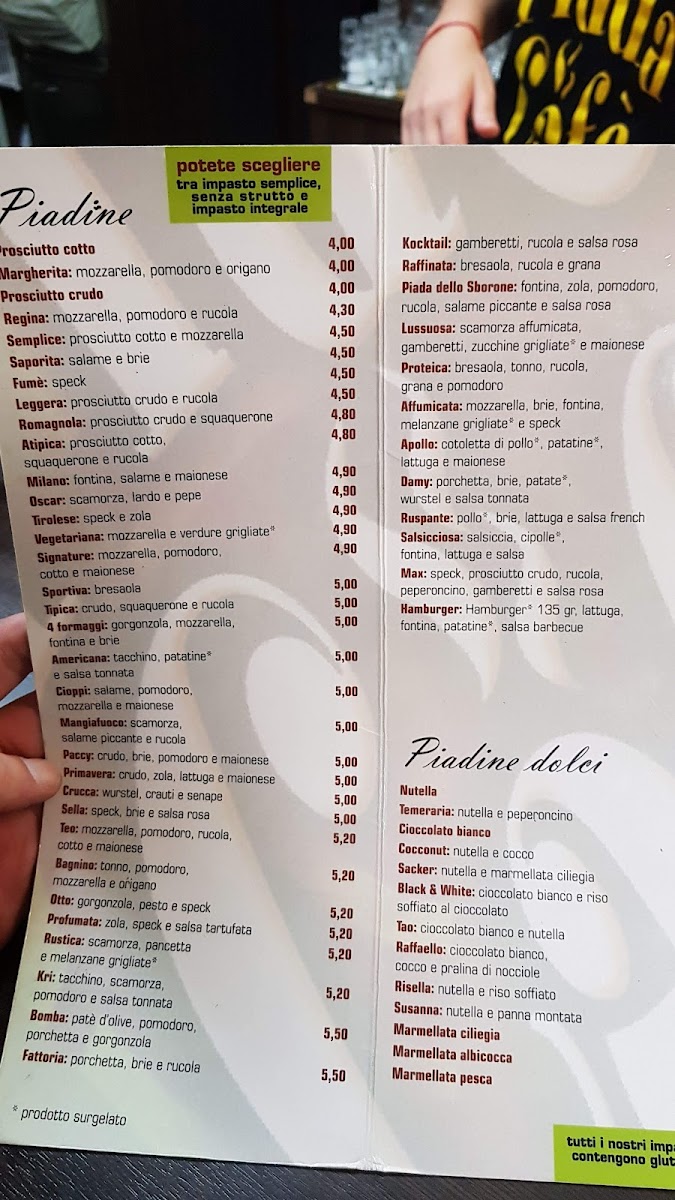 Piada Café di Pallanza Photo Menu 8