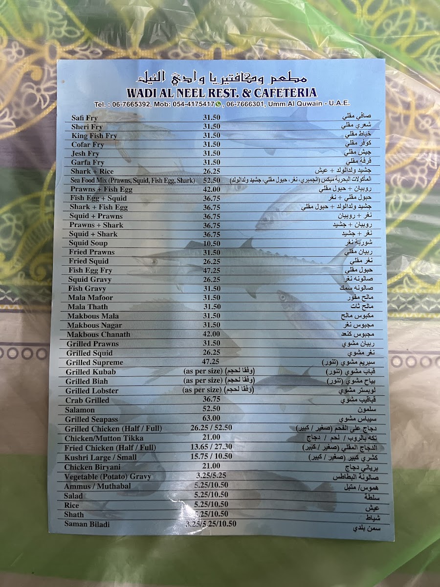 Wadi Al Neel Restaurant Photo Menu 5
