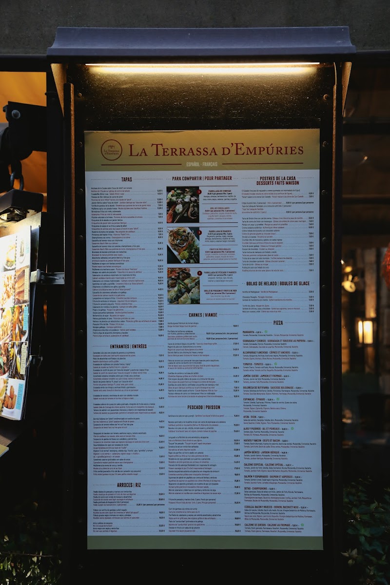 La Terrassa d'Empúries Photo Menu 4