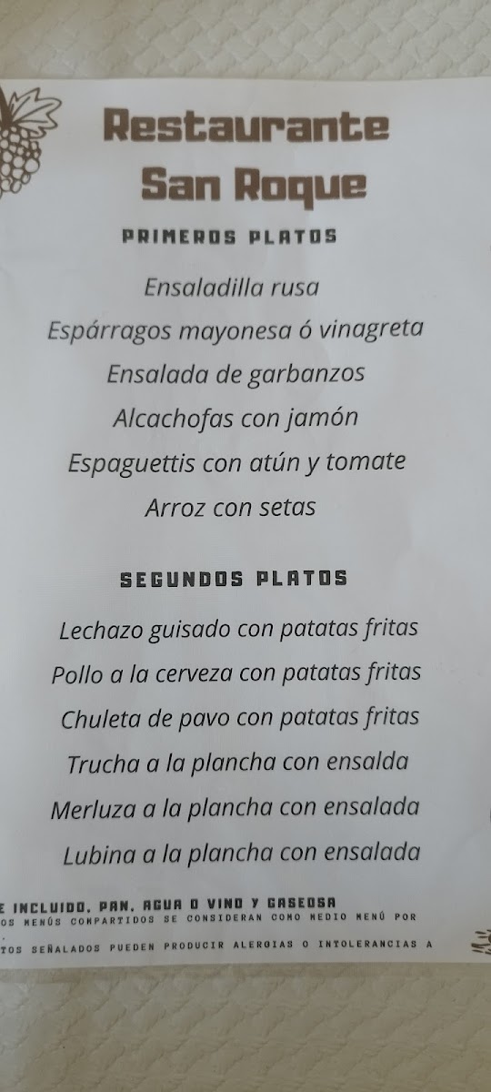 Restaurante San Roque Photo Menu 10