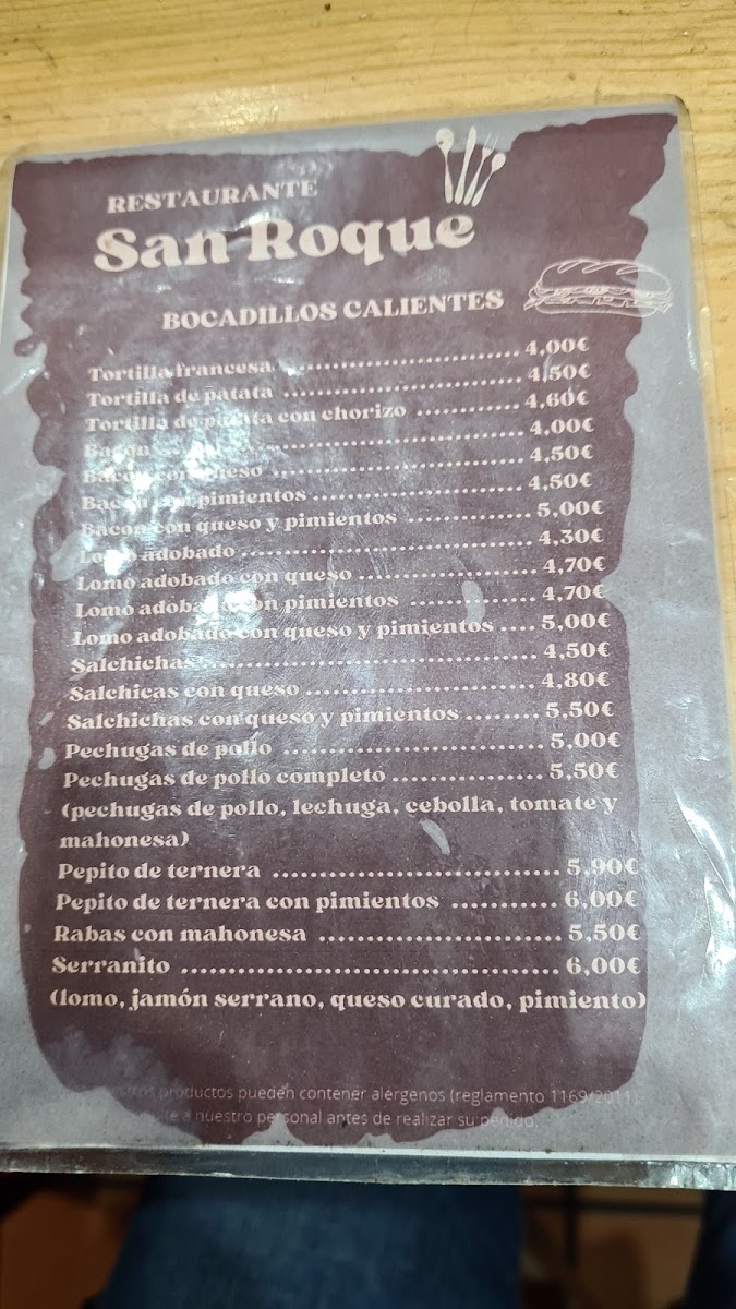 Restaurante San Roque Photo Menu 3