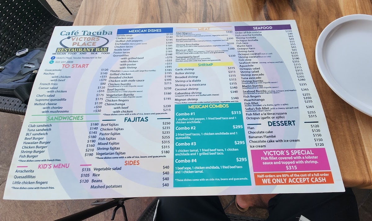 Victor's Place Cafe Tacuba Photo Menu 10