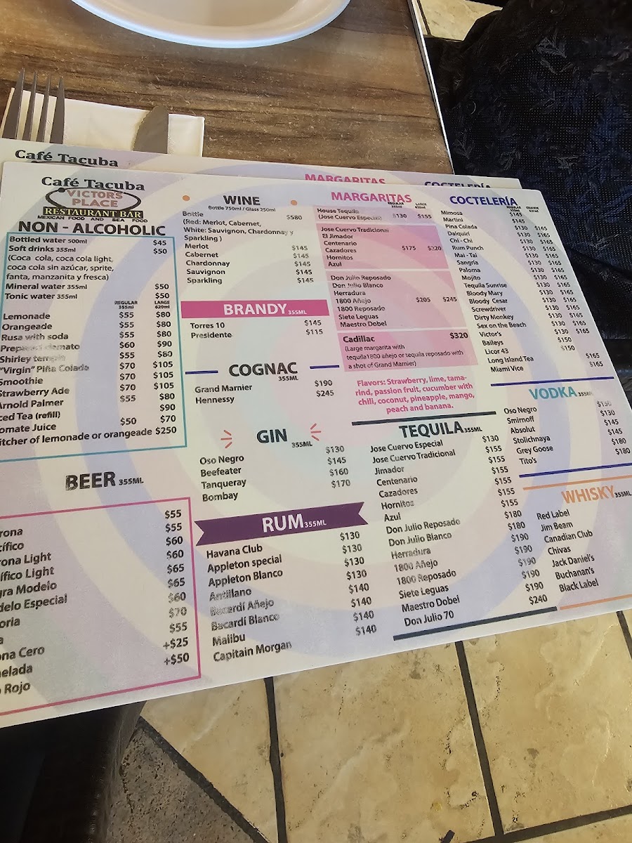 Victor's Place Cafe Tacuba Photo Menu 4