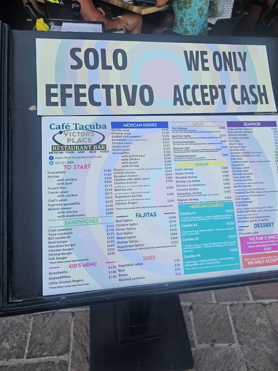 Victor's Place Cafe Tacuba Photo Menu 5