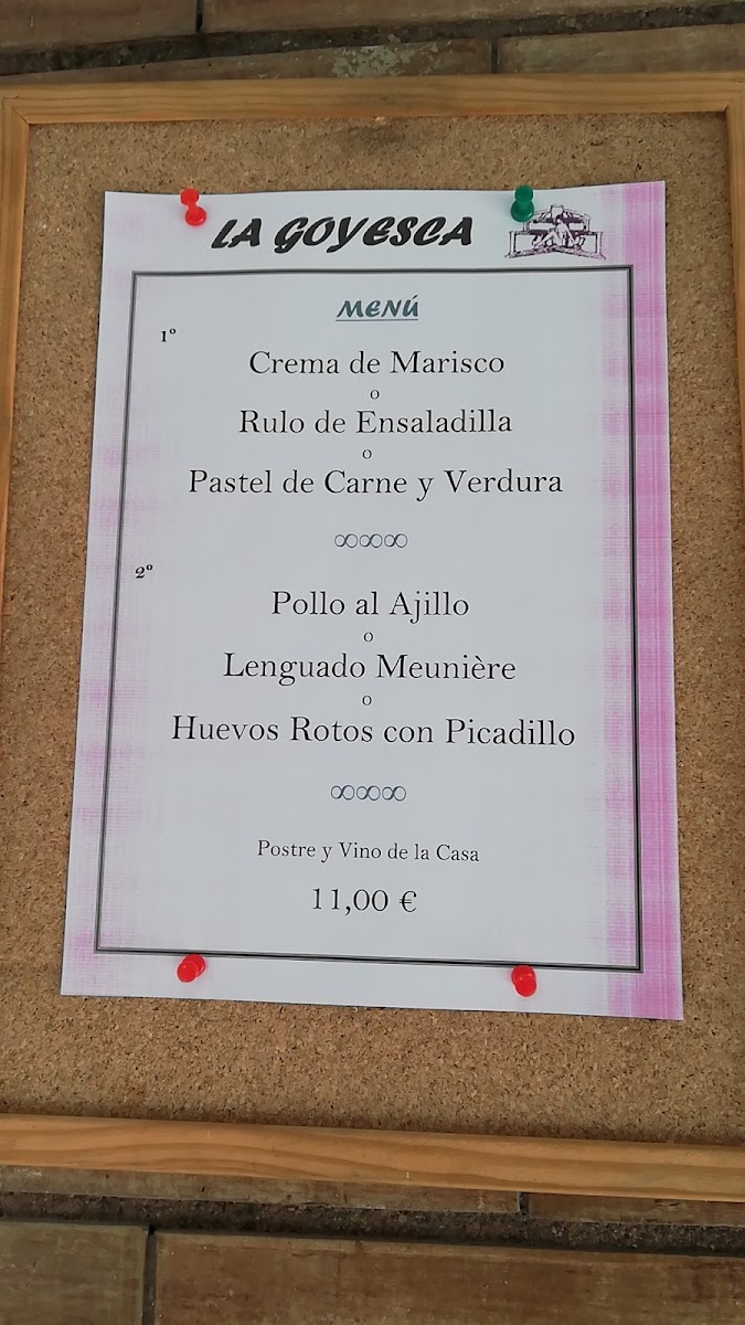 La Goyesca Photo Menu 5