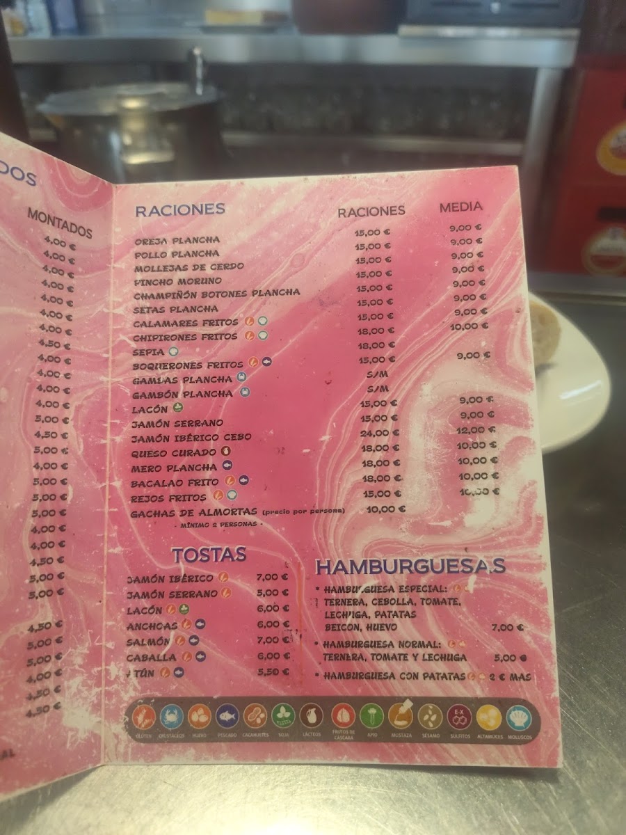 BAR SAPI. Photo Menu 2